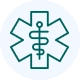 Logotipo de cuidado médico