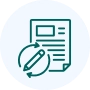 Logotipo de revisión de documentos