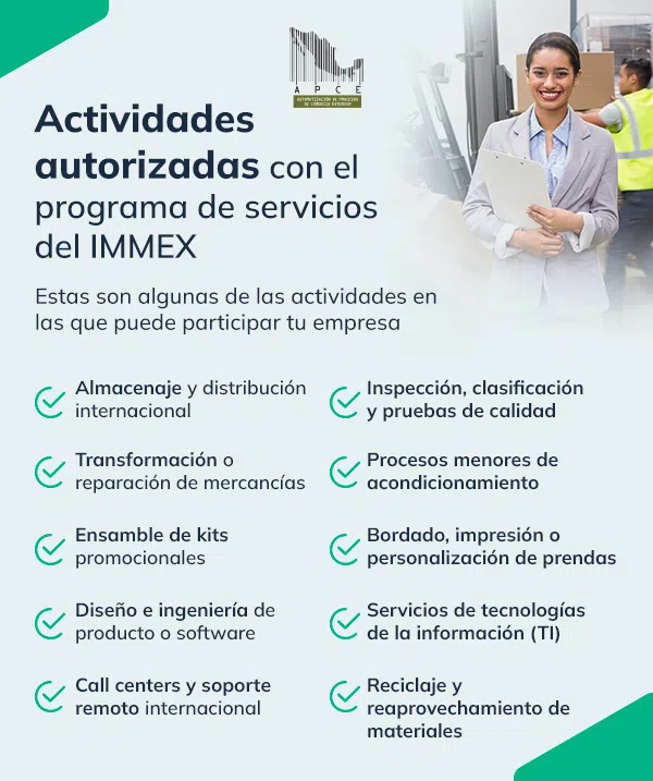 Mira cuáles son las actividades que están autorizadas por el IMMEX