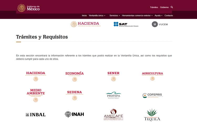 Selección del trámite